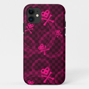 Funda Para iPhone 11 Modelo rosado de Emo con los círculos