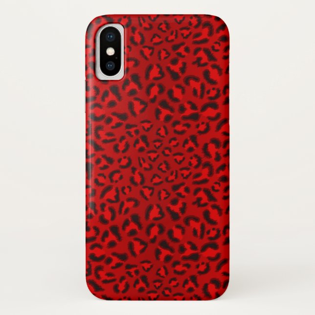 Funda De Case-Mate Para iPhone Modelo rosado de la textura del leopardo (Reverso)