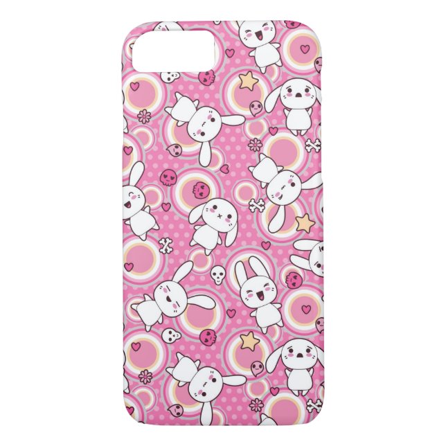 Funda De Case-Mate Para iPhone modelo rosado del kawaii (Reverso)