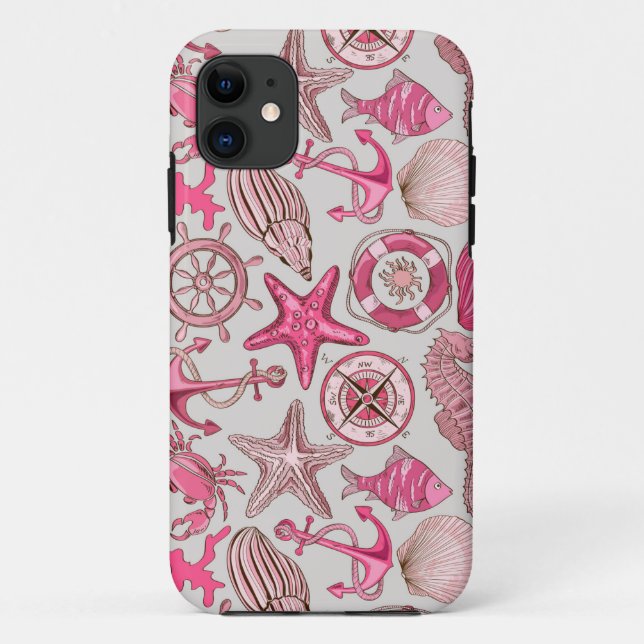 Funda De Case-Mate Para iPhone Modelo rosado del mar (Reverso)