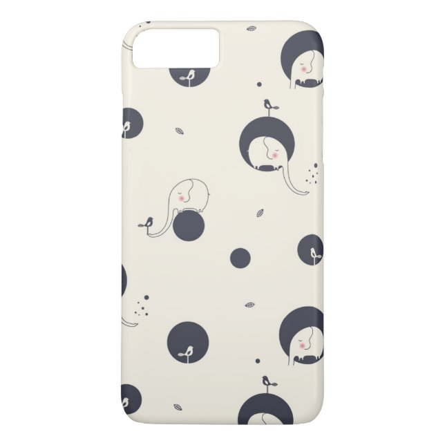 Funda De Case-Mate Para iPhone Modelo tímido del elefante (Reverso)