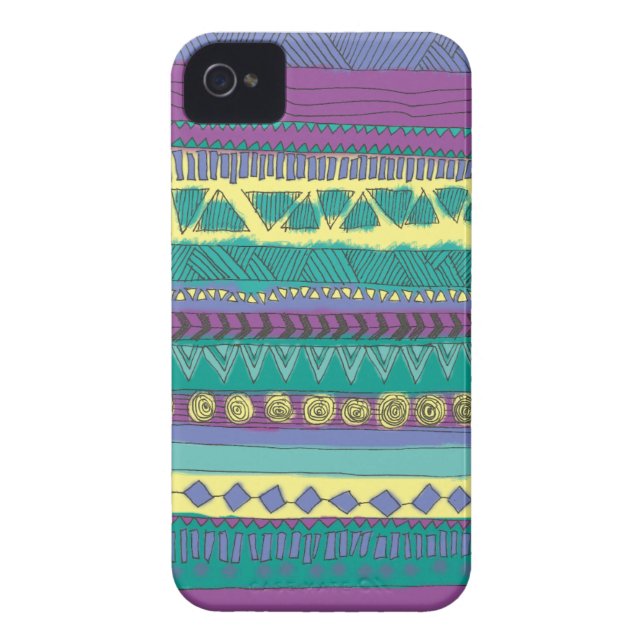 Funda De Case-Mate Para iPhone Modelo tribal azteca (Atrás)