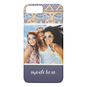 Funda Para iPhone 8 Plus/7 Plus Modelo tribal de la foto de encargo y del elefante
