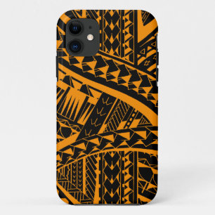 Funda Para iPhone 11 Modelo tribal samoano del tatuaje con arte de las