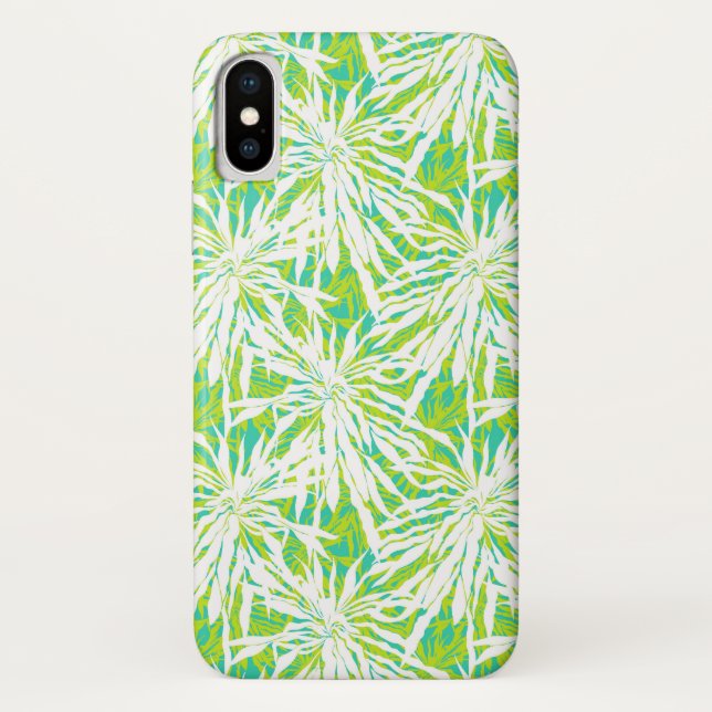 Funda De Case-Mate Para iPhone Modelo tropical de las hojas de palma (Reverso)
