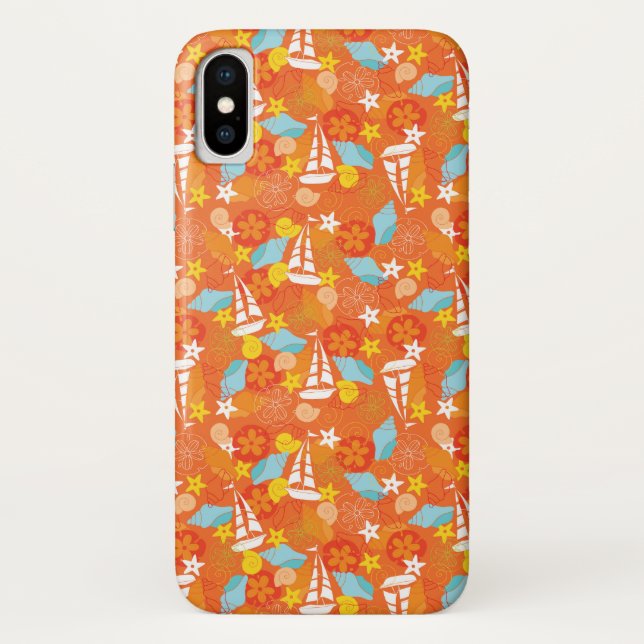 Funda De Case-Mate Para iPhone Modelo tropical del velero (Reverso)