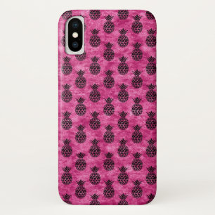 Funda Para iPhone X Modelo tropical del verano de la piña de las rosas