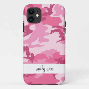 Funda Para iPhone 11 Modelo urbano rosado de Camoflage