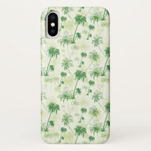 Funda Para iPhone X Modelo verde de la palmera