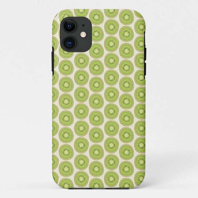 Funda De Case-Mate Para iPhone Modelo verde del kiwi (Reverso)