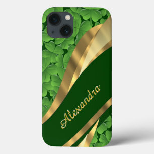 title_seo2 Modelo verde irlandés del trébol personalizado