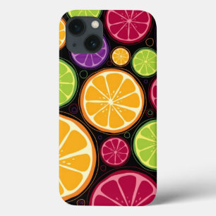 Funda Para iPhone 13 Modelo y fondo anaranjados