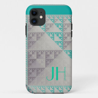Funda Para iPhone 11 Modelos geométricos y monograma de encargo