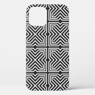 Funda Para iPhone 12 Modelos vintage sin costura. Textura moderna y ele
