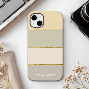 Funda Para iPhone 14 De Case-Mate Modern band   Elegant Pastel Yellow Tones