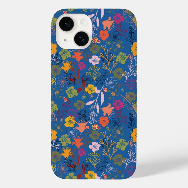 Funda De Case-Mate Para iPhone Modern Batik Victoria Blue (Reverso )