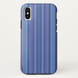 Funda Para iPhone XS Modern Blue Purple Stripe iPhone