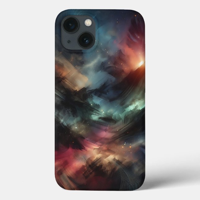 Funda De Case-Mate Para iPhone Modern Cosmic Nebula Phone Case  Abstract Ethereal (Reverso)