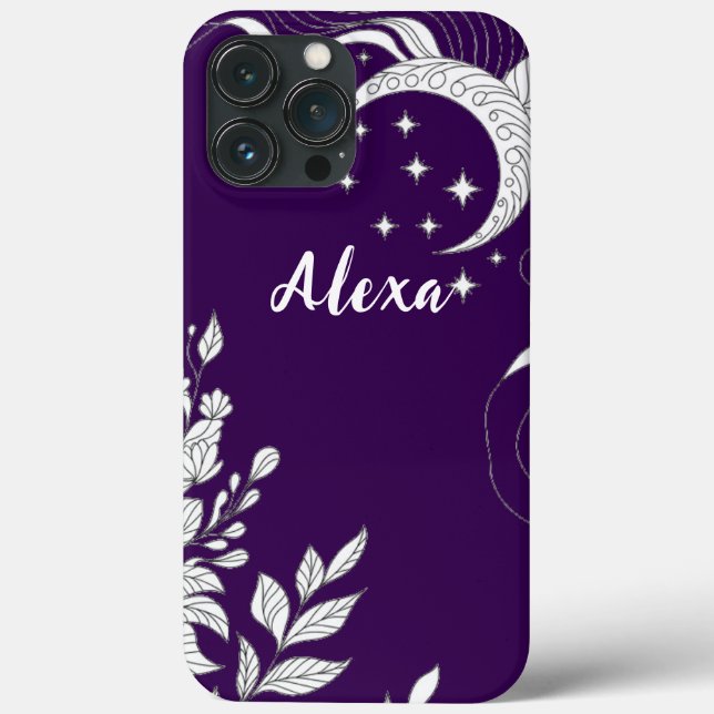 Funda De Case-Mate Para iPhone Modern elegant cute girly simple florals (Reverso )