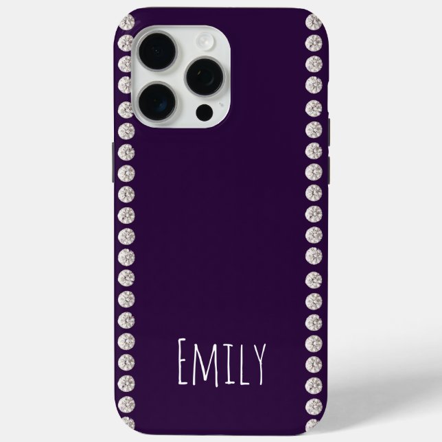 Funda De Case-Mate Para iPhone Modern elegant cute simple shiny  (Reverso )