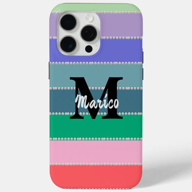 Funda De Case-Mate Para iPhone Modern elegant cute simple shiny  (Reverso )