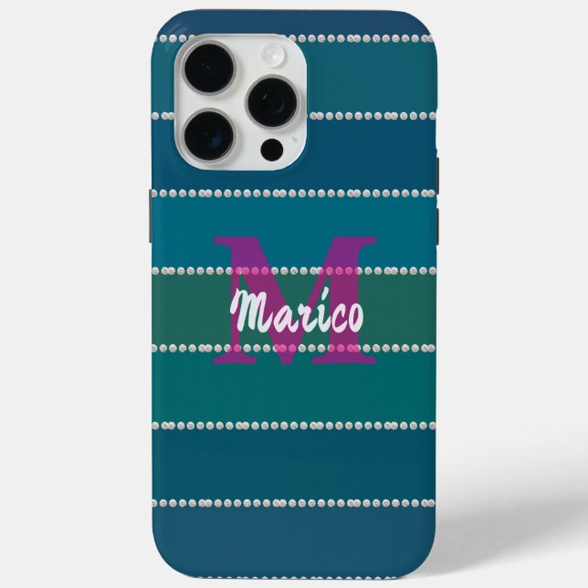Funda De Case-Mate Para iPhone Modern elegant cute simple shiny  (Reverso )