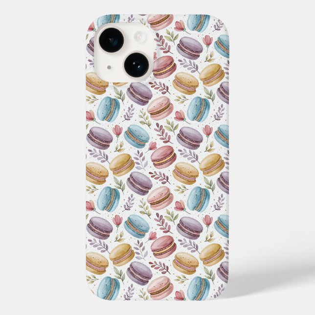 Funda De Case-Mate Para iPhone Modern Fun Sweet Macaroons (Reverso )