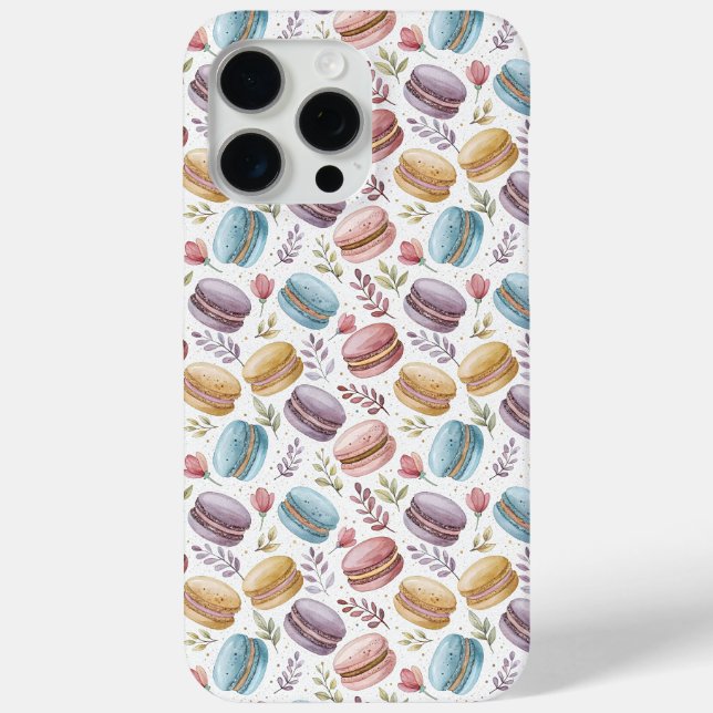Funda De Case-Mate Para iPhone Modern Fun Sweet Macaroons (Reverso )