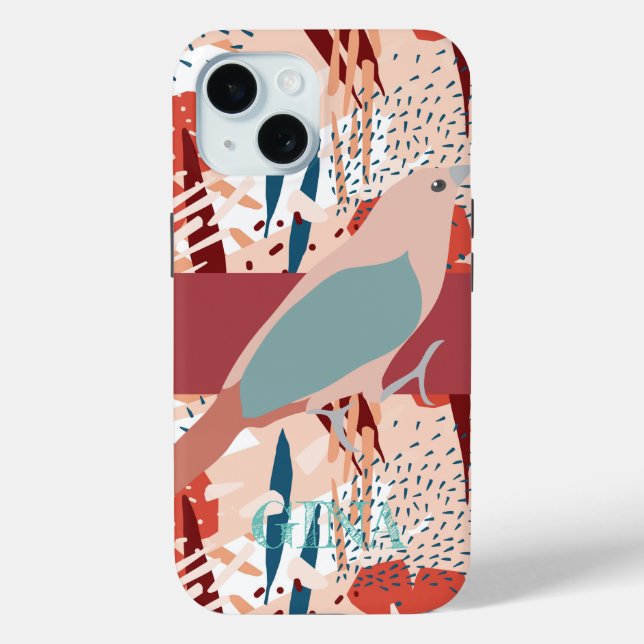 Funda De Case-Mate Para iPhone Modern Girly Cute Personalized (Reverso )