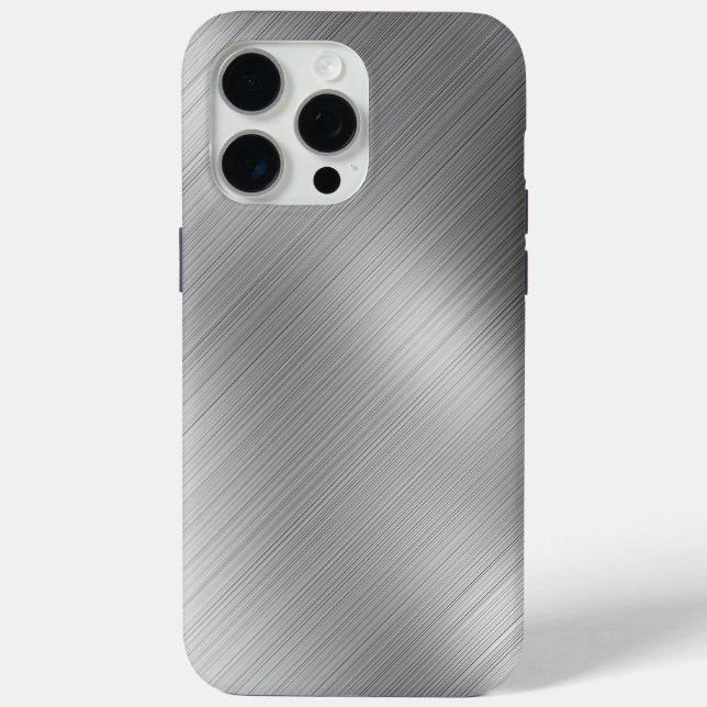 Funda De Case-Mate Para iPhone Modern Grey Texture Template (Reverso )