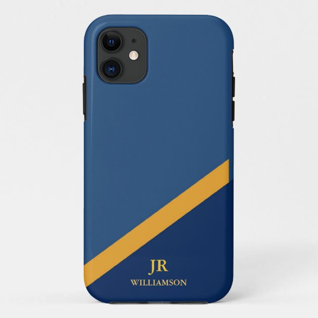 Funda De Case-Mate Para iPhone Modern Guy Navy Blue iPhone4 Funda-Mate™ (Reverso)