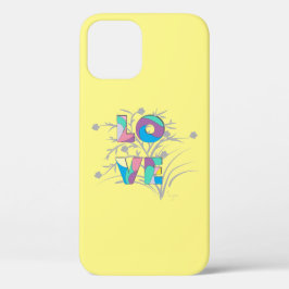 Funda Para iPhone 12 Modern Love Design Estuche para iPhone Purple Fund