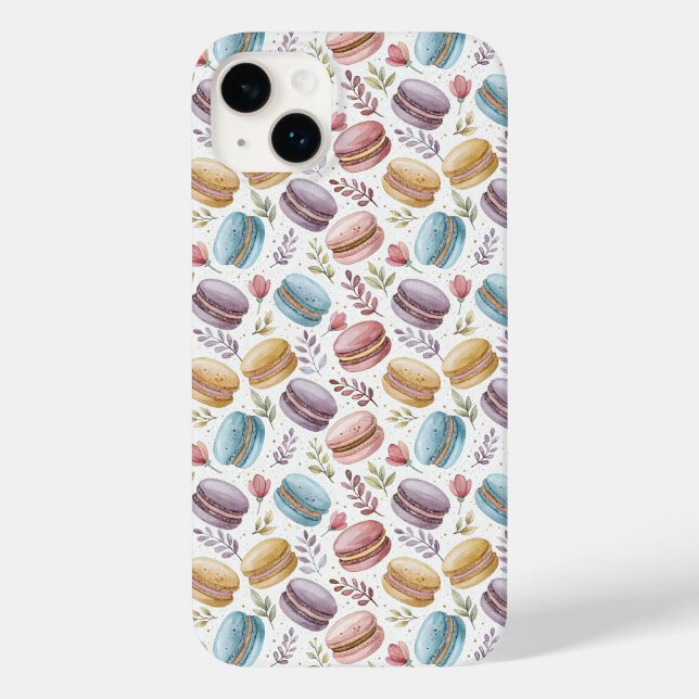 Funda De Case-Mate Para iPhone Modern Macaroon Desserts (Reverso )