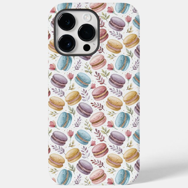 Funda De Case-Mate Para iPhone Modern Macaroon Desserts (Reverso )