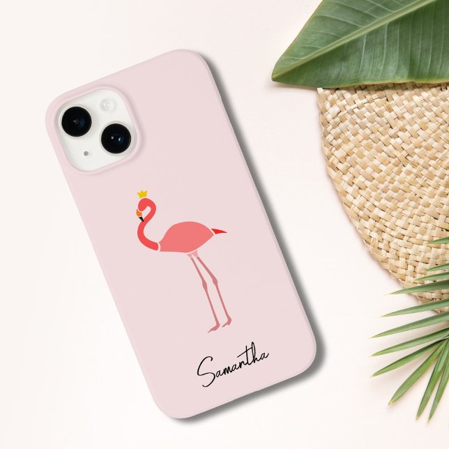 Funda De Case-Mate Para iPhone Modern Minimal Pink Flamingo (Subido por el creador)