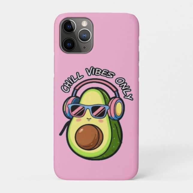 Funda De Case-Mate Para iPhone Modern Minimalist Typography Chill Vibes Only (Reverso)