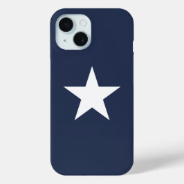 Funda Para iPhone 15 Modern Navy Blue Star Mark