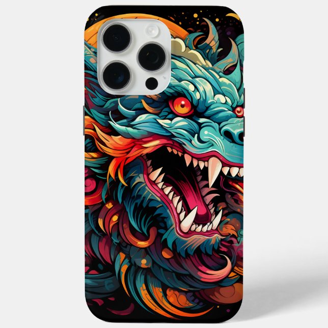 Funda De Case-Mate Para iPhone Modern Oriental Dragon Majesty (Reverso )