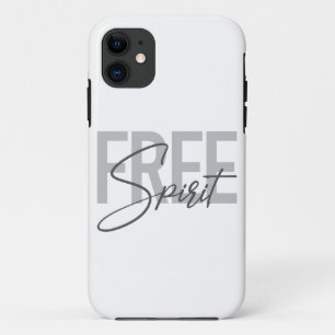 Funda Para iPhone 11 Modern, simple, cool typography of Free Spirit