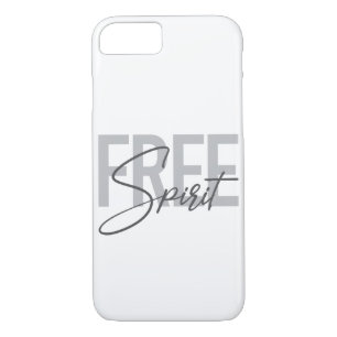 Funda Para iPhone 8/7 Modern, simple, cool typography of Free Spirit
