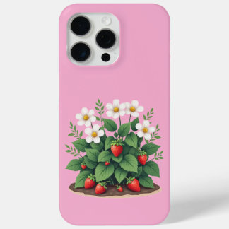 Funda Para iPhone 15 Pro Max Modern Strawberry Plant iPhone/iPad Case