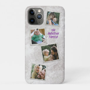 Funda Para iPhone 11 Pro Moderna Decoración Familiar De Fotos Personalizada