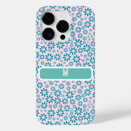 Funda Para iPhone 14 Pro De Case-Mate Moderna flor de margarita inicial contemporánea
