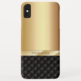 Funda Para iPhone XS Max Moderna Gold de lujo con nombre personalizado