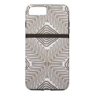 title_seo2 Moderna impresión tribal africana de cuero blanco