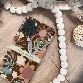 Funda Para iPhone 13 Pro Max Moderna Personalizar floral de moda de moda de mod