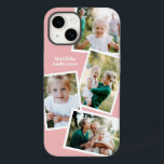 Funda Para iPhone 14 De Case-Mate Moderna y elegante familia de fotografías multifam<br><div class="desc">Diseño moderno y elegante de estuches para teléfonos electrónicos multifamiliares. Aniversario ideal,  Navidades,  Día de la Madre o diseño del Día del Padre. Los colores se pueden cambiar.</div>