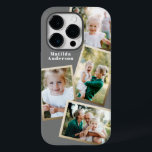 Funda Para iPhone 14 Pro De Case-Mate Moderna y elegante gama de fotos multifamilia de o<br><div class="desc">Diseño moderno y elegante de estuches de teléfono electrónico multifoto familiar de oro. Aniversario ideal,  Navidades,  Día de la Madre o diseño del Día del Padre. Los colores se pueden cambiar.</div>