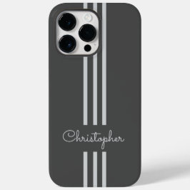 Funda Para iPhone 14 Pro Max De Case-Mate Modernas bandas de Carreras de moda monogramadas