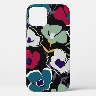Funda Para iPhone 12 Modernas y abstractas flores y hojas e